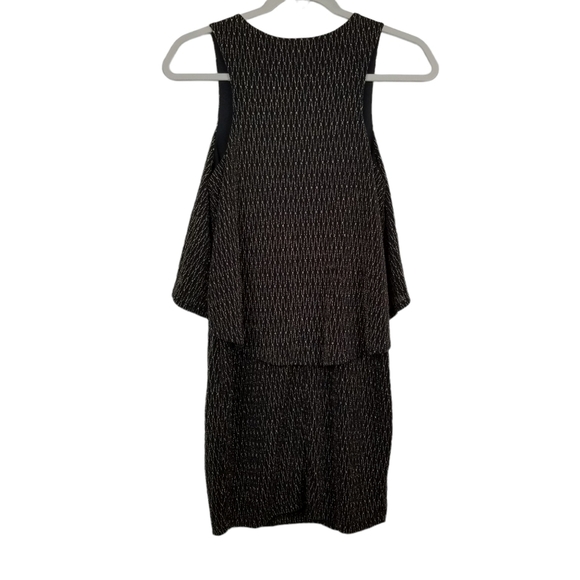 Everly Black Gold Sleeveless Dress Metallic Women's Size Small - Picture 3 of 7